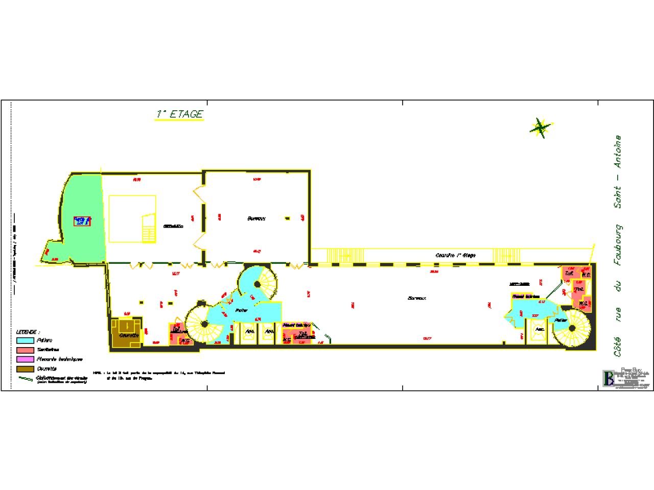 Bureau Paris 1424m² Location bureau Paris OLBUR2425055 4